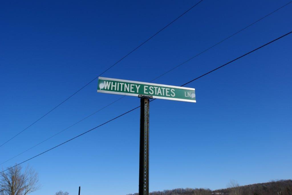 Whitney Estates Lane Sign in Granville NY